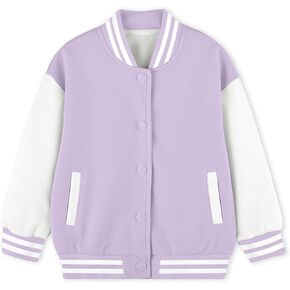 Cromoncent Boys Girls Color Block Varsity Jackets, 18 Months - 14 Years in Kuwait