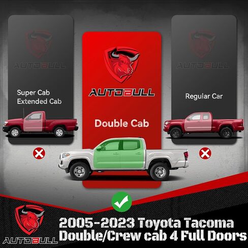لوحات الجري متوافقة مع Toyota 4Runner 2010-2024 Trail Edition، 2014-2024 SR5/TRD Pro، قضبان جانبية بدرجين مقاس 6 بوصات مطلية بقضبان Nerf من الفولاذ الكربوني الأسود in Kuwait
