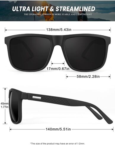 NSSIW Sunglasses-Men Polarized Mens-Sunglasses: Classic Sun Glasses with UV400 Protection for Driving Fishing Golf in Kuwait