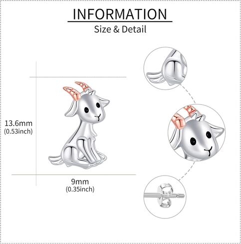 Duck Earrings Sterling Silver Duck Stud Earrings Jewelry for Women Duck Gift for Duck Lovers in Kuwait