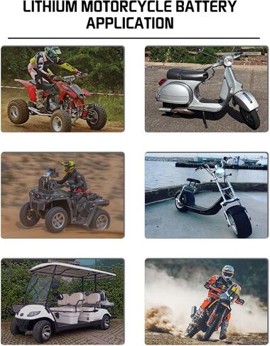 Lithium Motorcycle Battery YTX5L-BS, 12.8V 2Ah 200CCA Lithium LiFePO4 Motorcycle Engine Start Battery,Lithium Powersports Battery, ATV, Jet Ski, 4 Wheeler, Quad, Tractor, Scooter, Snowmobile, Seadoo in Kuwait