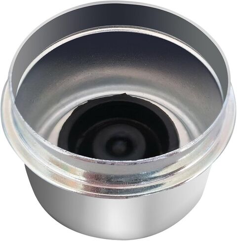 غطاء محور مقطورة 1.98 بوصة مع مقابس مطاطية 4 قطع وأداة تركيب - غطاء غبار معدني متين لمحمل المقطورة لمحاور من 2000 إلى 3500 رطل - غطاء شحم المقطورة لمقطورات القوارب والمعسكرات والمركبات الترفيهية in Kuwait