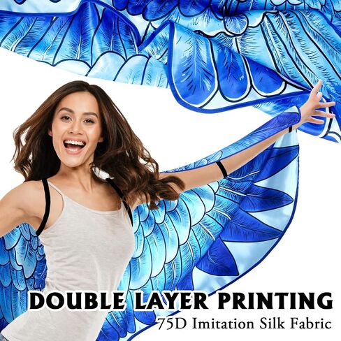 iROLEWIN Eagle Bird Wings Costume for Adults Feather Headband for Women Bald Hawk Costume as Mardi Gras Jungle Party Favors in Kuwait