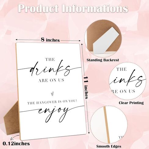 Thank You For Coming, Thank You Favors Sign 8×11 Inches Wooden Sign With Stand, Minimalist Gender Neutral Tabletop Decor for Baby Shower, Bridal Shower, Wedding Reception Party Favor Supplies-17 in Kuwait