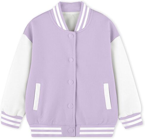Cromoncent Boys Girls Color Block Varsity Jackets, 18 Months - 14 Years in Kuwait