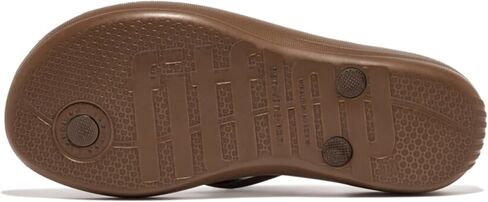 شبشب نسائي من FitFlop مصنوع من المطاط iQushion مع وسادة قدم محيطية للمشي، صنادل قلابة مريحة وخفيفة الوزن مع دعم للقوس ووسائد لتأثير القدم in Kuwait