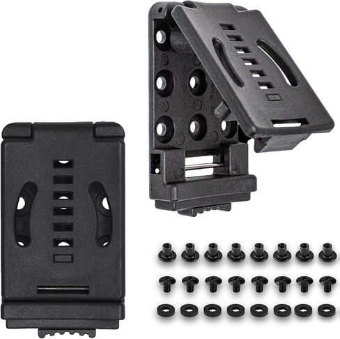 JvBto Belt/Vest Attachment Clips, Molle Vest Accessories Clip, Molle Belt Adapter (6 Pieces,Black) in Saudi Arabia