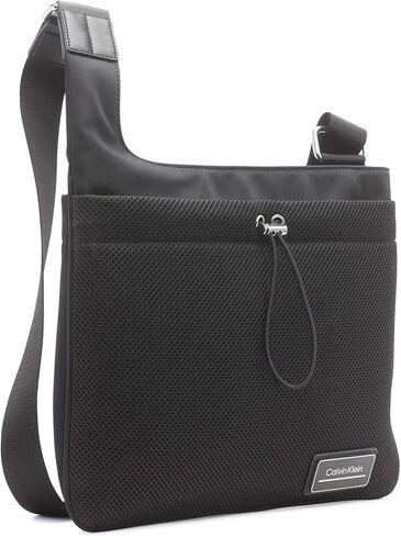 Calvin Klein Jessie Top Zip Organizational Crossbody, Brown/Khaki/Black, One Size in Kuwait