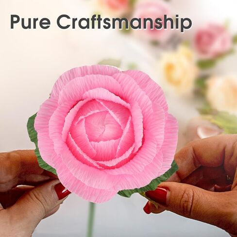 1st Year Anniversary Keepsake Paper Rose, Handmade Paper Gift for 1 Year Anniversary, with Message Card - One Year Down, Forever to Go (Red) in Kuwait