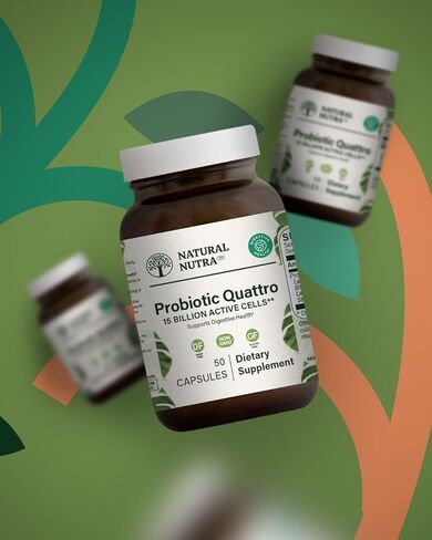 Natural Nutra Ultimate Flora Probiotic for Women and Men, Improves Digestion, Promotes Healthy Immune System, Reducing Inflammation, Multi Strain with Lactobacillus, Acidophilus, 60 Capsules in Kuwait