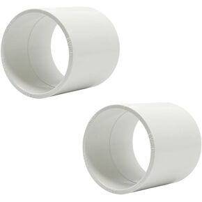 HayEastdor 12 قطعة 1/2 بوصة أنبوب PVC أبيض اقتران محول تجهيزات الأنابيب موصلات مقبس منزلقة للرش، نظام الري بالتنقيط، تمديد الأنابيب HE050-1/2