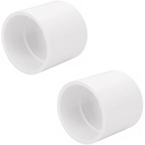HayEastdor 12PCS 1/2 Inch White PVC Pipe Coupling Adapter Pipe Fittings Slip Socket Connectors for Sprinkler, Drip Irrigation System, Pipes Extension HE050-1/2 in Kuwait