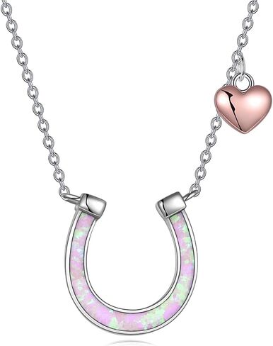AXELUNA Horseshoe Necklace Collection 925 Sterling Silver Fashion Horse Jewelry Gifts for Women in Kuwait