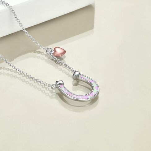 AXELUNA Horseshoe Necklace Collection 925 Sterling Silver Fashion Horse Jewelry Gifts for Women in Kuwait