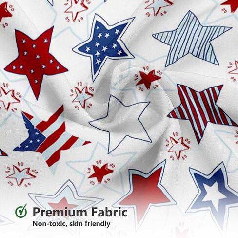 MEHOFOND 4th of July Shower Curtain Independence Day American Red White and Blue Stars Bathroom Curtain President's Day Patriot Home Bathtub Decor Fabric Waterproof Bath Curtain 72x72 Inch in Saudi Arabia