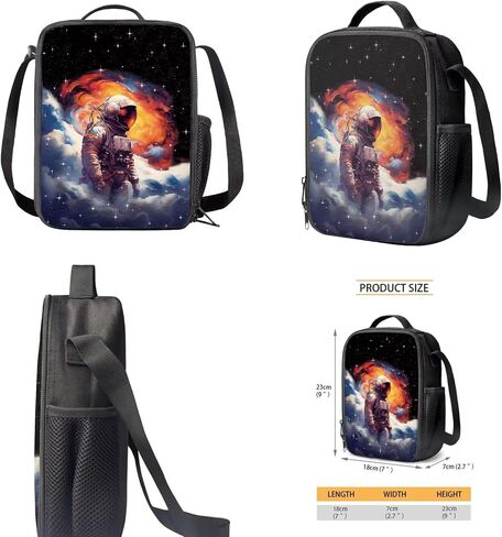 Customized Your Kids Name on American Flag Sunflower Cow Print School Backpack Set for Boys Girls, Set 3-in-1 Kids Teens School Bag Bookbag with Lunch Bag Pencil Bag in Kuwait