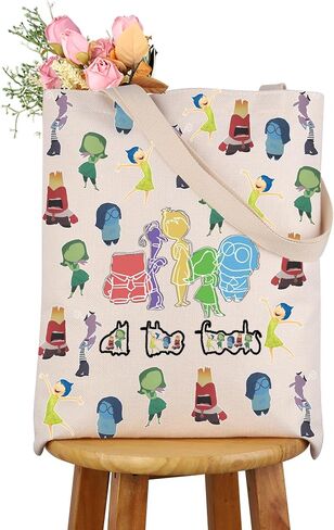 CMNIM Cartoon Emotion Gift Inside Movie All The Feelings Characters Tote Bag Out Faces Merch Joy Anger Fear Sadness Handbags in Saudi Arabia