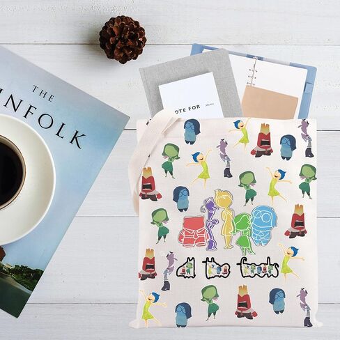 CMNIM Cartoon Emotion Gift Inside Movie All The Feelings Characters Tote Bag Out Faces Merch Joy Anger Fear Sadness Handbags in Saudi Arabia