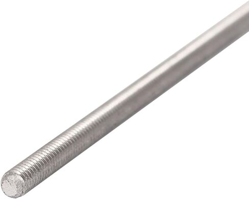 Uxcell M3 x 100 مم 0.5 مم درجة 304 من الفولاذ المقاوم للصدأ قضبان ملولبة بالكامل 10 قطع in Kuwait