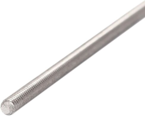 Uxcell M3 x 100 مم 0.5 مم درجة 304 من الفولاذ المقاوم للصدأ قضبان ملولبة بالكامل 10 قطع in Kuwait