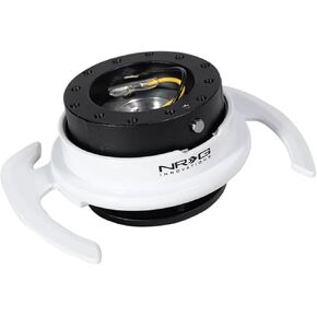 NRG Innovations NRG-SRK-700RD GEN 4.0 محول مجموعة أدوات التحرير السريع لعجلة القيادة، 6 × 70 و6 × 74 مم أنماط مسمار جسم أحمر/حلقة حمراء مع مقابض