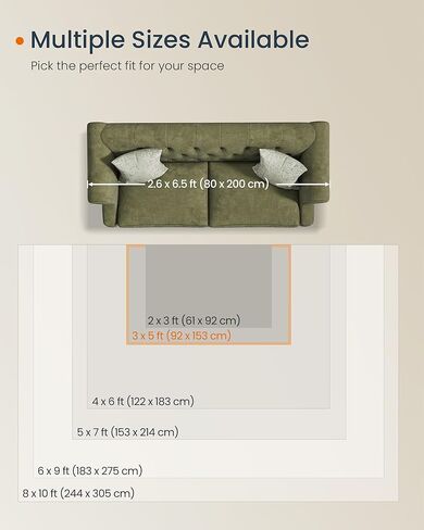 سجادة منطقة، سجادة مقاس 2 × 3 أقدام لغرفة النوم، سجادة مضادة للانزلاق، ديكور منزلي، لغرفة المعيشة، يمكن غسلها في الغسالة، طراز بوهو، بيج كابتشينو UTAR024K01V1 in Kuwait