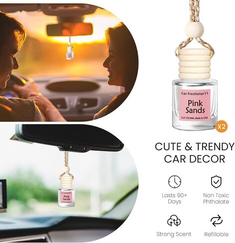 معطر هواء للسيارة، معطر هواء يدوم طويلاً، معطر هواء للسيارة، معطر هواء للسيارة، معطر هواء لطيف للسيارة، عبوتين من عطر السيارة العطري in Saudi Arabia