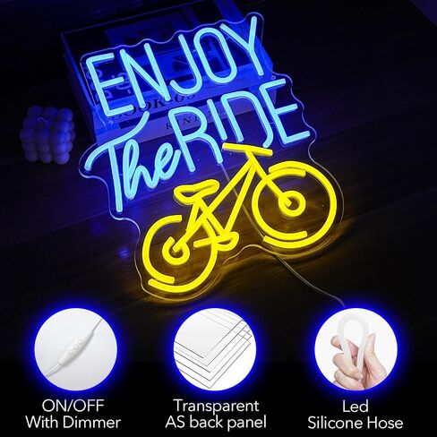 Car neon sign, Golden Yellow + White Led Signs USB Powered,For Bedroom Salon Bar Gym Garage Carpark Decor, Retro Car Led neon light sign(17.1x7.3in) in Saudi Arabia