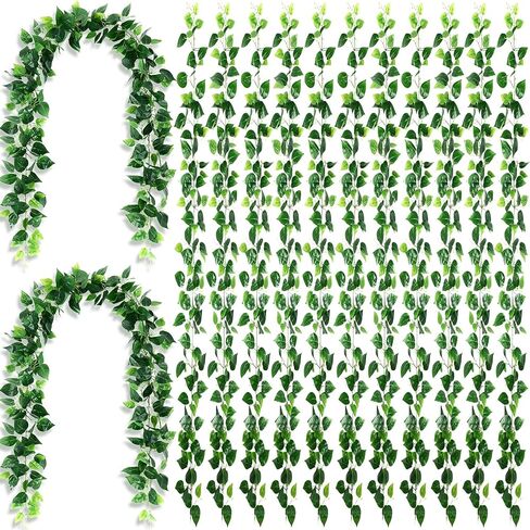 12 Pcs 5.6ft Artificial Christmas Faux Garland Norfolk Pine Garlands Realistic Leaves Hanging Greenery Plant for Christmas Table Fireplace Wall Mantle Indoor Xmas Decor in Kuwait