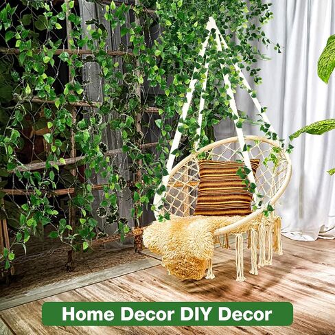 12 Pcs 5.6ft Artificial Christmas Faux Garland Norfolk Pine Garlands Realistic Leaves Hanging Greenery Plant for Christmas Table Fireplace Wall Mantle Indoor Xmas Decor in Kuwait