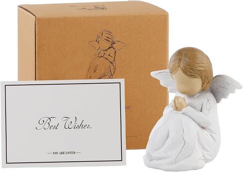 JINGIHE Angel Figurines for Women, Gifts for Mom, Angel Statues and Figurines, Resin Guardian Angel Figurine Gifts, Hand-Painted Sculpture, Angels Ornaments Home Decor in Kuwait