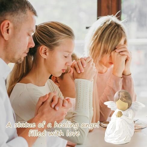 JINGIHE Angel Figurines for Women, Gifts for Mom, Angel Statues and Figurines, Resin Guardian Angel Figurine Gifts, Hand-Painted Sculpture, Angels Ornaments Home Decor in Kuwait