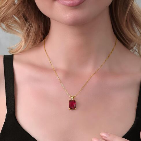 Gem Stone King 18K Yellow Gold Plated Silver London Blue Topaz and White Diamond Pendant Necklace For Women (9.52 Cttw, Gemstone Birthstone, with 18 Inch Chain) in Saudi Arabia