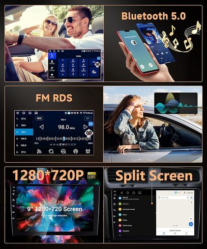 2G+64G لسيارة Nissan Juke 2011-2016 Android Car Stereo Radio Carplay، Rimoody 9 بوصة تعمل باللمس نظام تحديد المواقع العالمي للملاحة Miorror Link Bluetooth FM HiFi WiFi Android Auto AHD كاميرا احتياطية in Kuwait