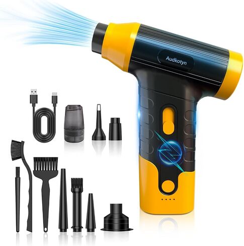 Cordless Electric Compressed Air Duster - Electric air Blower for Cleaning Keyboard, PC, Cameras, Electric Air Pump for Inflatable Cushions, Air Mattress Beds, Boats, Swimming Ring in Saudi Arabia