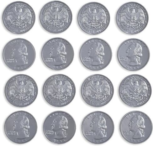 LEARNING ADVANTAGE - 7501 Learning Advantage, Play Half-Dollar Plastic Coins - Set of 50 in Saudi Arabia