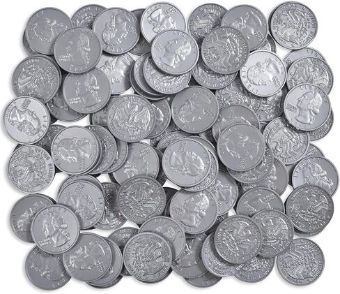 LEARNING ADVANTAGE - 7501 Learning Advantage, Play Half-Dollar Plastic Coins - Set of 50 in Saudi Arabia