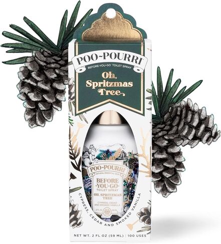 Poo-Pourri Toilet Spray, Oh Spritzmas Tree, 2 Fl Oz, 2.00 Ounce (Pack of 1) in Saudi Arabia