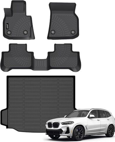 Jenofa-Car Floor Mats & Cargo Liner for Benz GLE 2020-2024 GLE 350 & 450 (No for Coupe) 5 Seats All Weather Floor Mats Set Custom for Mercedes Benz GLE Full Set Floor Liners Accessories Black in Kuwait