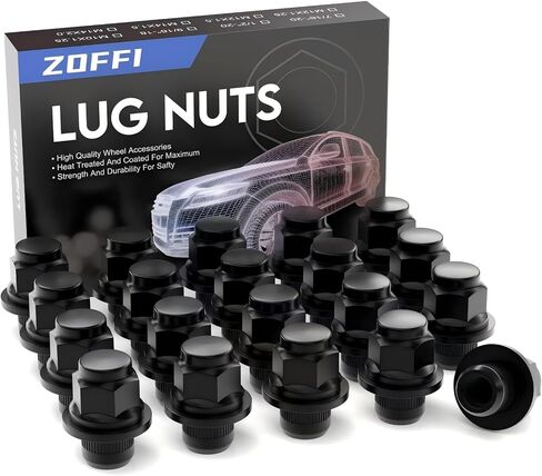ZOFFI 20 قطعة M12x1.25 Hex 13/16 بوصة صواميل العروة كروم OEM استبدال نمط المصنع لإنفينيتي QX60 G37 Q50 G35 نيسان ماكسيما ألتيما 350Z 370Z سينترا سوبارو فورستر عجلات المصنع in Kuwait