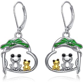 Black Cat Earrings for Women Sterling Silver Black Cat Earrings Cat Gifts for Cat Lover Cat Earrings Cat Dangle Earrings Halloween Cat Jewelry Gifts in Kuwait