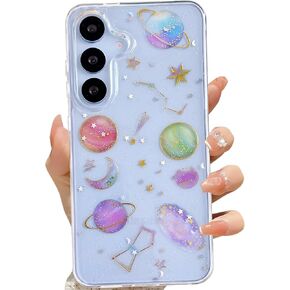 LSEEKA for Samsung Galaxy S22 Clear Case with Black Butterfly Design,Crystal Cute Pattern Slim Soft TPU Protective Women Girl's Phone Cover for Samsung Galaxy S22