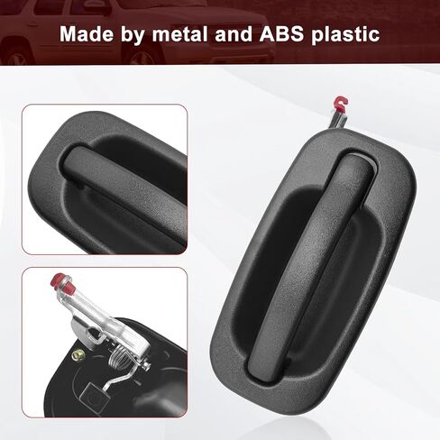 Front Right Passenger Side Exterior Door Handle with Keyhole for Cheyrolet Ayalanche Silyerado Suburban Tahoe GMC Sierra Yukon Cadillac Escalade 15034986 77262 GM1311129 in Kuwait