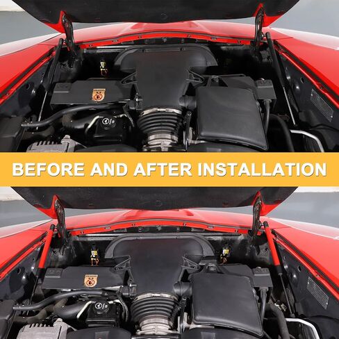 PIUGILH Front Hood Lift Support Struts Fit for C6 Corvette 2005-2013 Accessories, Car Front Hood Lift Support Springs Shocks Struts Replacement Parts, 2Pcs in Kuwait