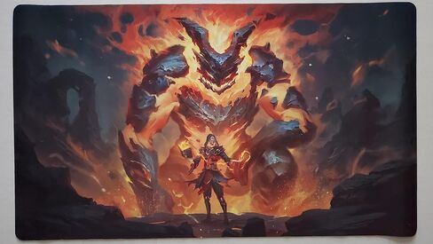 Fantasy North - Plague Rats - TCG Trading Card Game Playmat and Mouse Pad - 24 x 14 inches - Perfect for Magic MTG Commander Pokemon Yugioh and Other Card Games in Saudi Arabia
