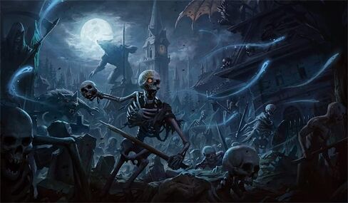 Fantasy North - Plague Rats - TCG Trading Card Game Playmat and Mouse Pad - 24 x 14 inches - Perfect for Magic MTG Commander Pokemon Yugioh and Other Card Games in Saudi Arabia