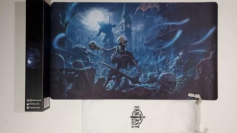 Fantasy North - Plague Rats - TCG Trading Card Game Playmat and Mouse Pad - 24 x 14 inches - Perfect for Magic MTG Commander Pokemon Yugioh and Other Card Games in Saudi Arabia