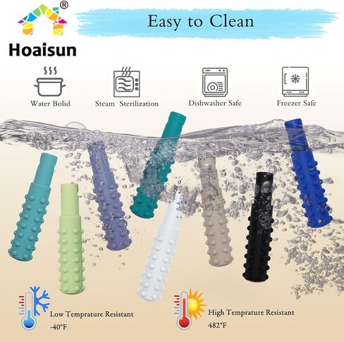 Sensory Chew Necklaces for Boys and Girls, 8 Pack Chew Necklace for Sensory Kids with Autism, ADHD, SPD, Biting, Silicone Chew Necklace Sensory Oral Chew Toys for Adults Reduce Chewing Anxiety Fidget in Saudi Arabia