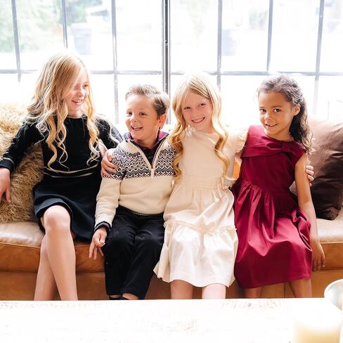 Hope & Henry Girls' Long Sleeve Ruffle Collar Sweater in Kuwait