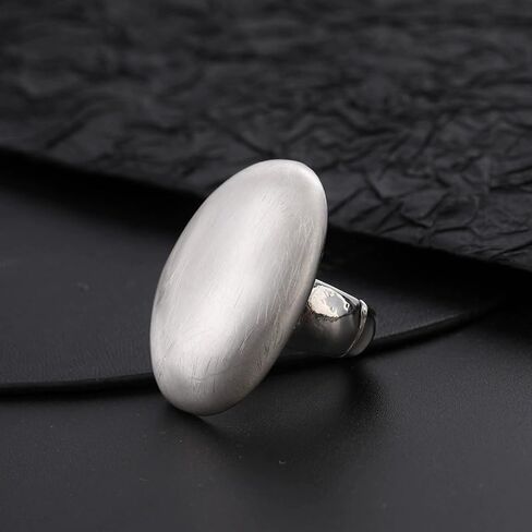 Chunky Gold Ring Metal Geometric Rings for Women Exaggerated With Adjustable Elastic Rope Ring in Kuwait